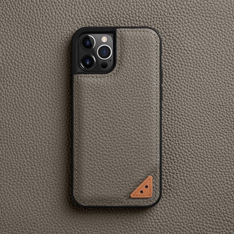 Melkco iPhone 13 Pro Max Ingenuity Series Premium Leather Cover - Grey - Tashqila Melkco iPhone 13 Pro Max Ingenuity Series Premium Leather Cover - Grey - Tashqila